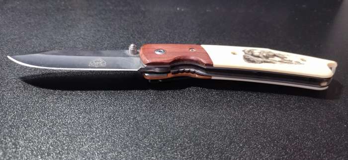 PUMA TEC FOLDER KNIFE BEAR MOTIF