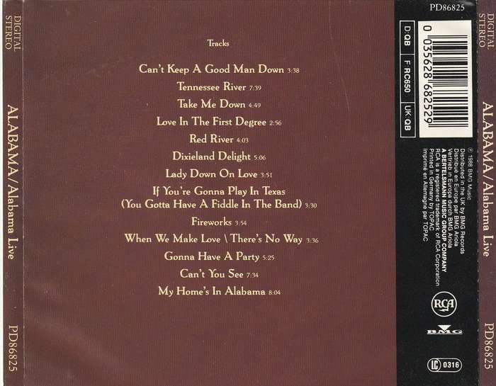 Alabama - Alabama Live CD Import