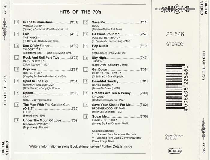 Various - Hits of the 70's CD Import