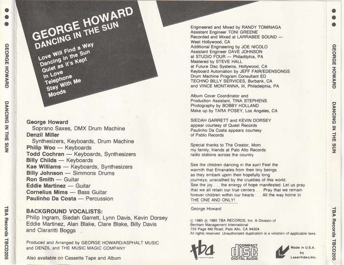George Howard - Dancing In the Sun CD Import