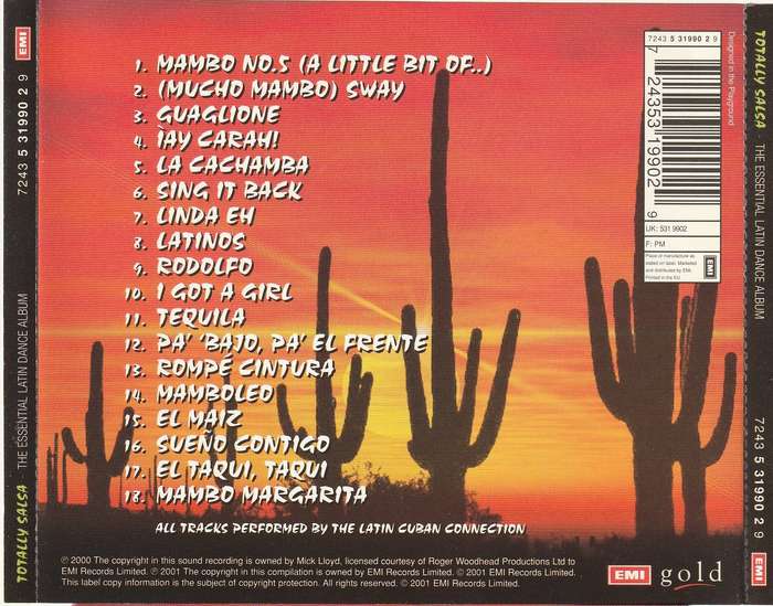 Latin Cuban Connection - Totally Salsa - Essential Latin Dance Album CD Import