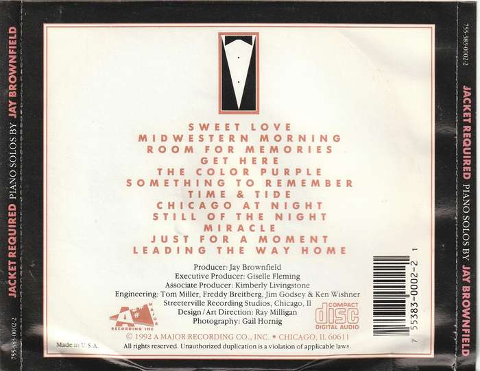 Jay Brownfield - Jacket Required CD Import
