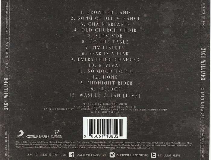 Zach Williams - Chain Breaker CD Import