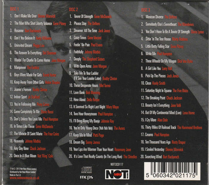 Various - The Songs of Burt Bacharach Triple CD Import