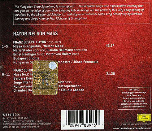 Joseph Haydn / Franz Schubert - Nelson-Messe Mass No.2 In G Major CD Import Sealed