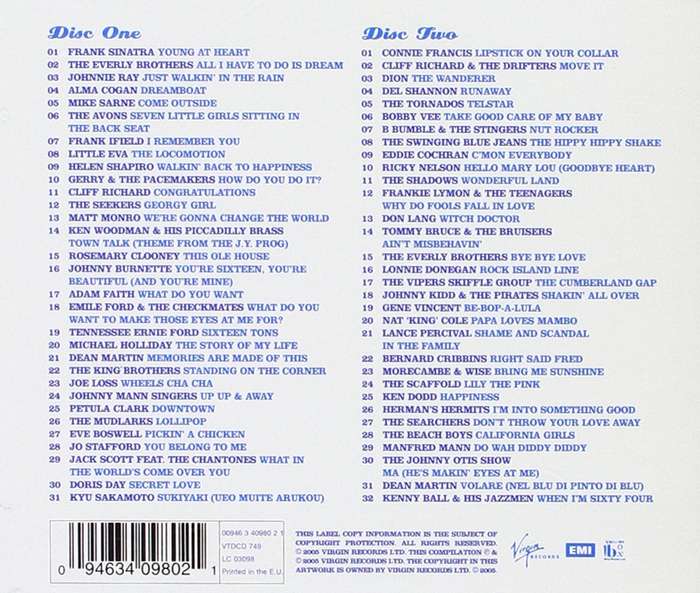 Various - Golden Oldies 63 Classic Hits From the Fifties & Sixties Double CD Import