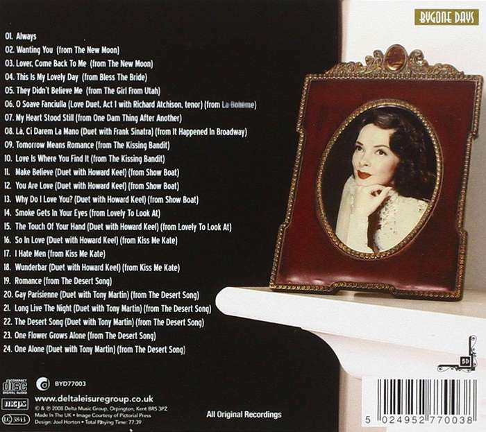 Kathryn Grayson - Favourite Ballads & Movie Songs CD Import