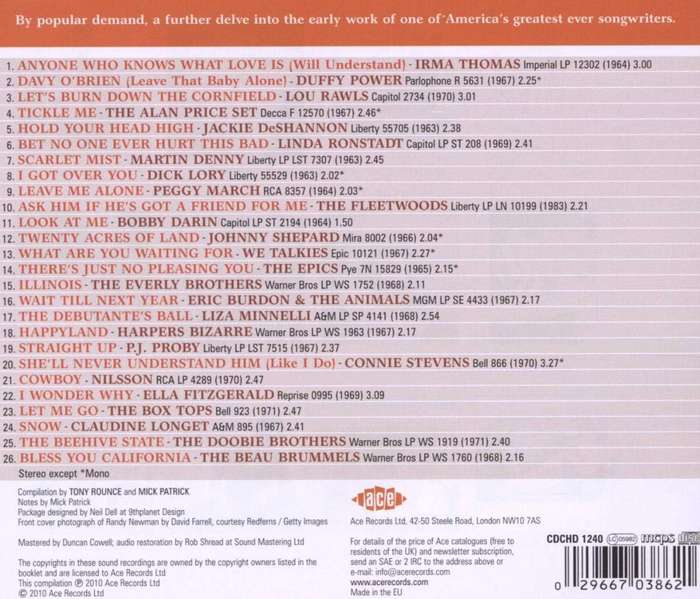 Randy Newman - Bless You California (More Early Songs Of Randy Newman) CD Import