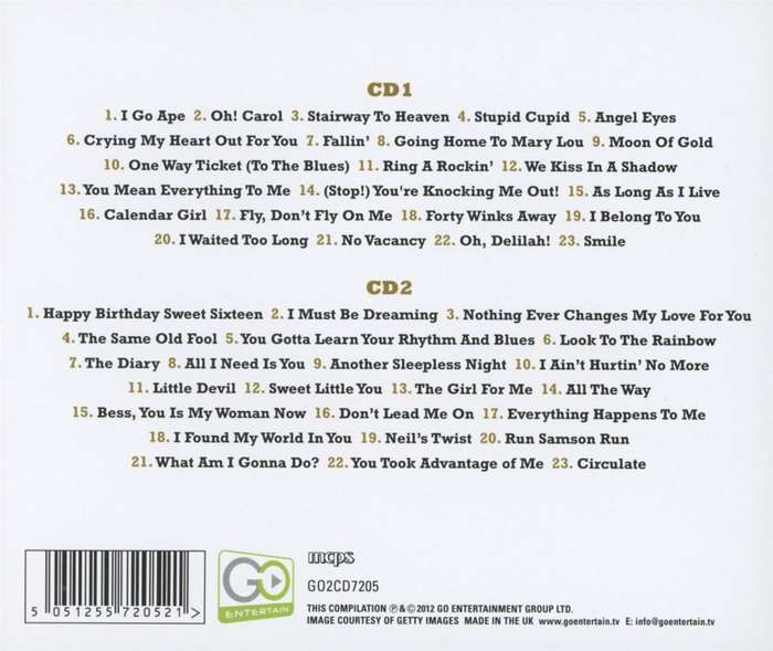 Neil Sedaka - The One & Only Double CD Import