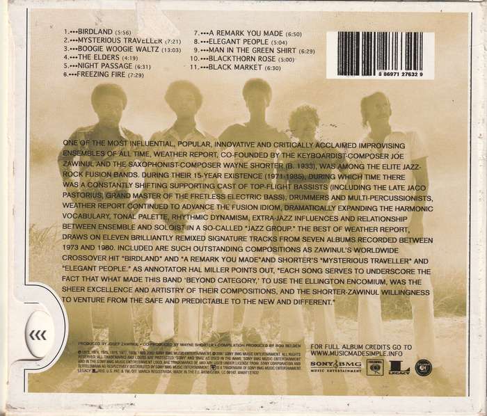 Weather Report - Best of CD Import