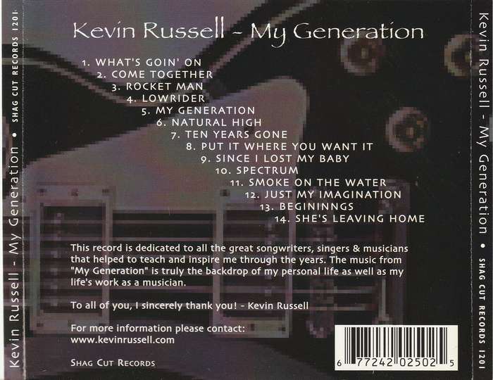 Kevin Russell - My Generation CD Import