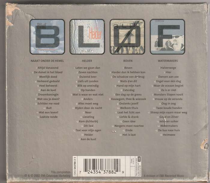Bløf - Naakt Onder De Hemel, Helder, Boven, Watermakers 4x CD Boxset Import