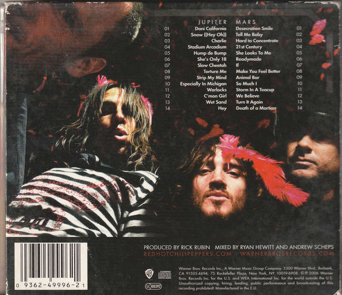 Red Hot Chili Peppers - Stadium Arcadium Double CD Import Digipak