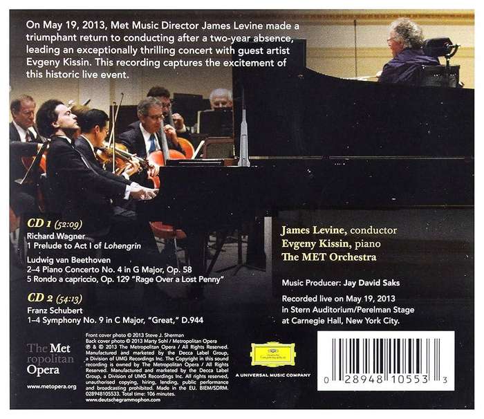 James Levine - Live At the Carnegie CD Import Sealed
