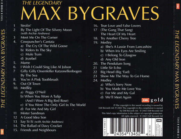 Max Bygraves - The Legendary CD Import