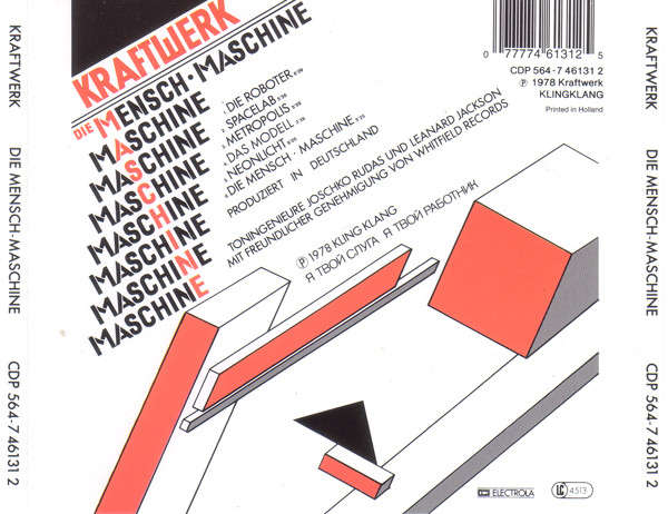 Kraftwerk - Die Mensch-Maschine CD Import