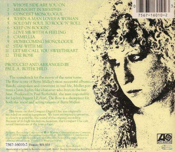 Bette Midler - The Rose CD Import