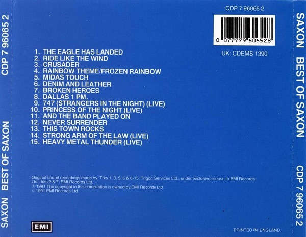 Saxon - Best of CD Import
