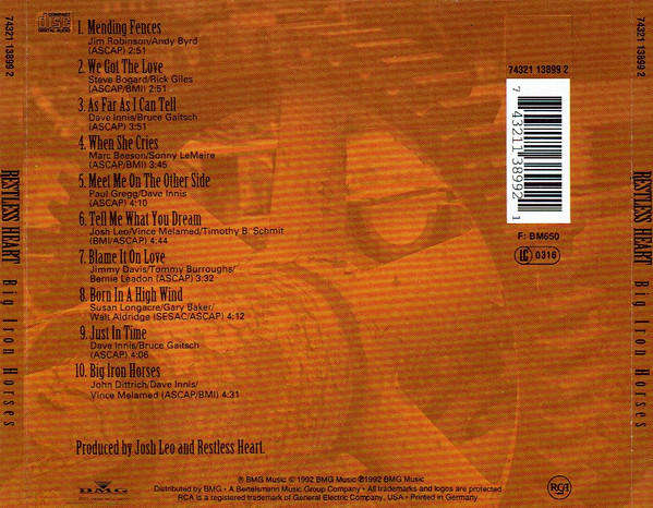 Restless Heart - Big Iron Horses CD Import
