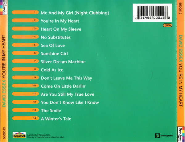 David Essex - You're In My Heart CD Import