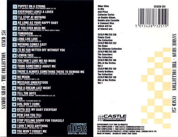 Sandie Shaw - Collection CD Import