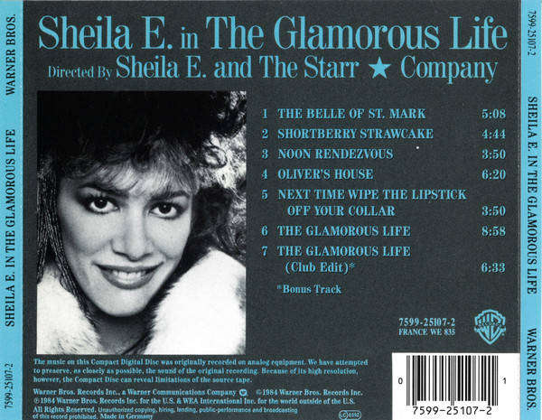 Sheila E. - In the Glamorous Life CD Import