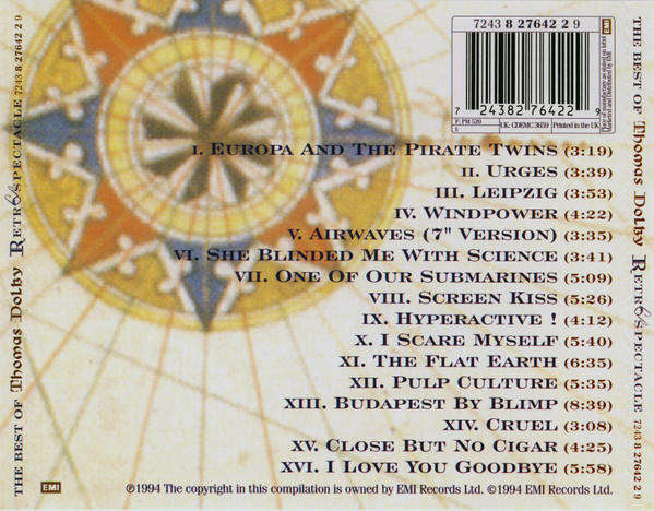 Thomas Dolby - Best of Retrospectacle CD Import