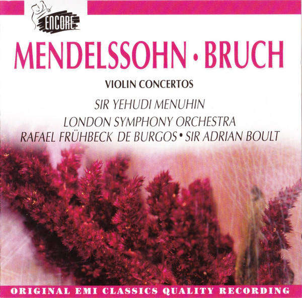 Mendelssohn / Bruch - Violin Concertos CD Import Sealed
