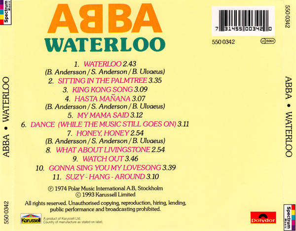 ABBA - Waterloo CD Import
