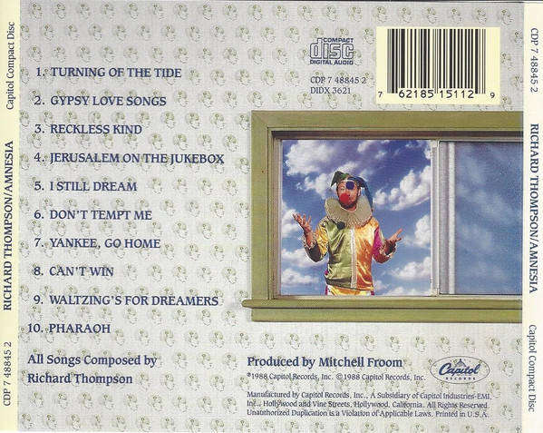 Richard Thompson - Amnesia CD Import