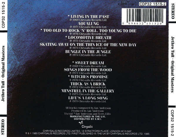 Jethro Tull - Original Masters CD Import
