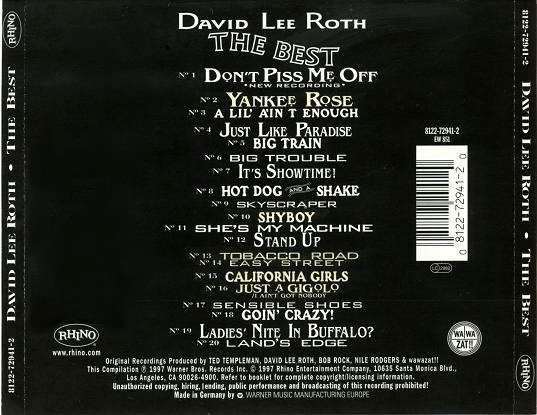 David Lee Roth - The Best CD Import