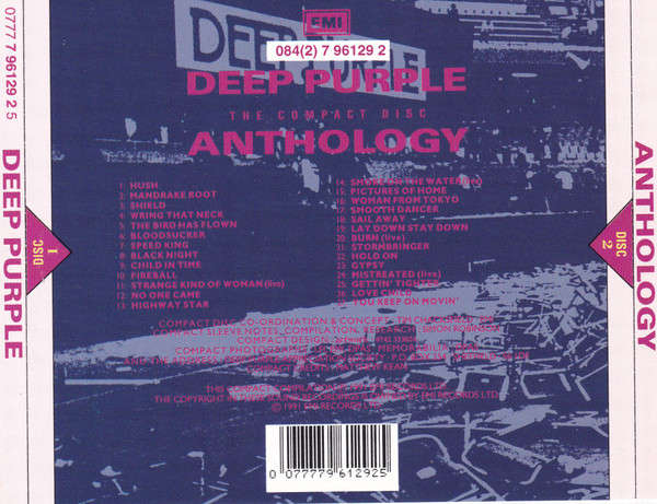 Deep Purple - Anthology Double CD Import (Fatbox)