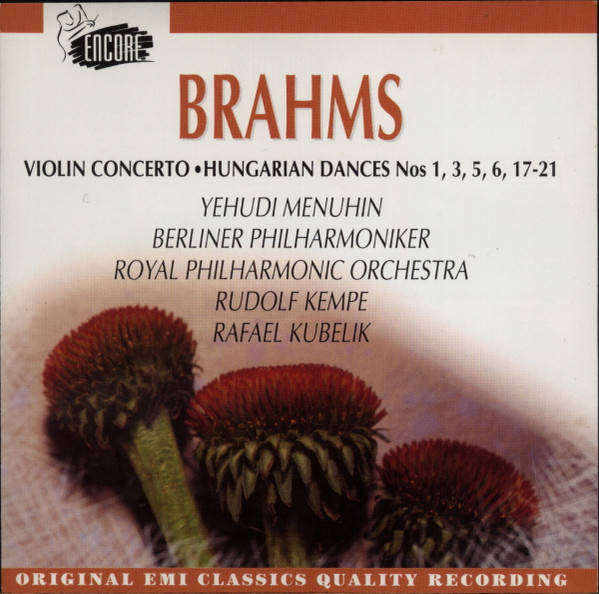 Brahms - Violin Concerto  Hungarian Dances Nos 1, 3, 5, 6, 1721 CD Import Sealed