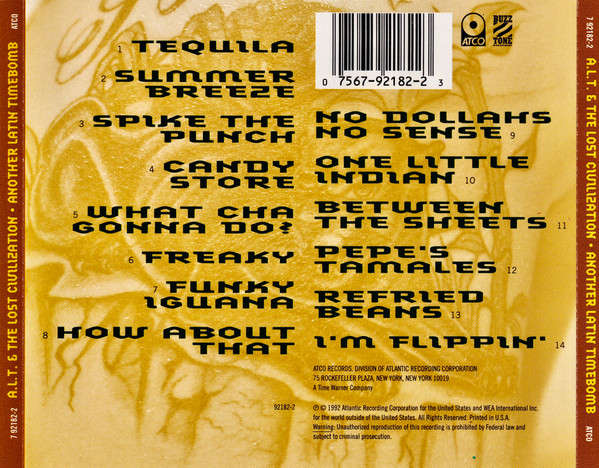 A.L.T. & Lost Civilization - Another Latin Timebomb CD Import