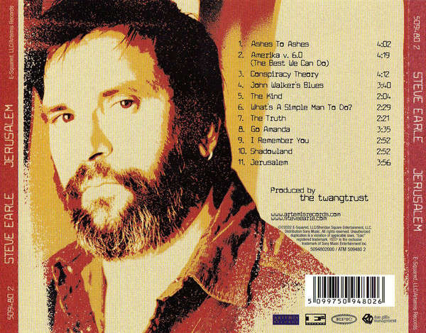 Steve Earle - Jerusalem CD Import