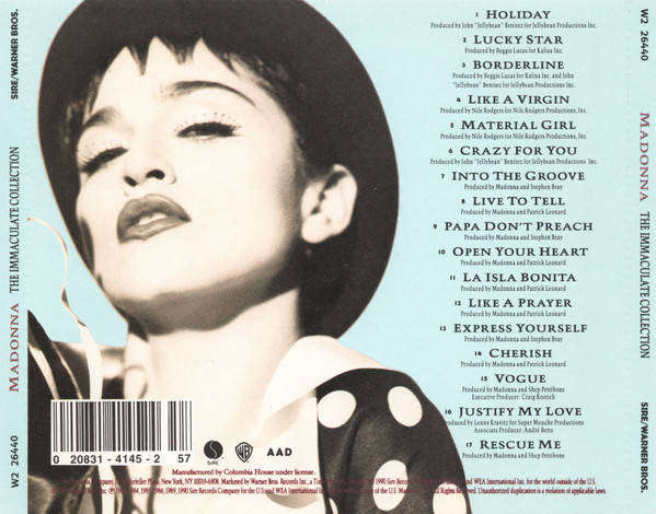Madonna - The Immaculate Collection CD Import