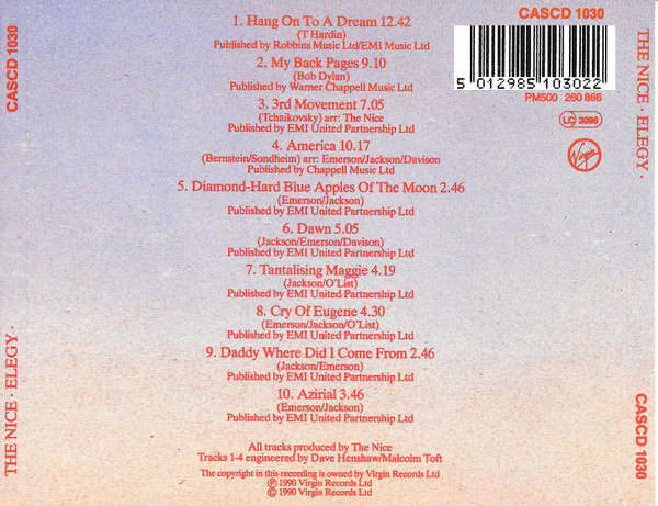 The Nice - Elegy CD Import