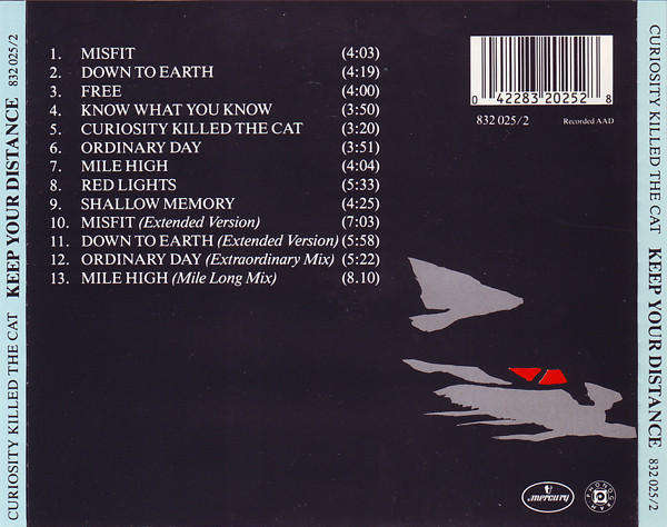 Curiosity Killed the Cat - Keep Your Distance CD Import