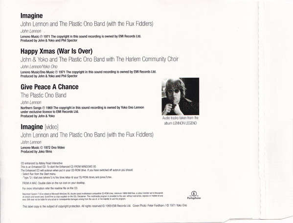 John Lennon - Imagine CD Maxi Single Import