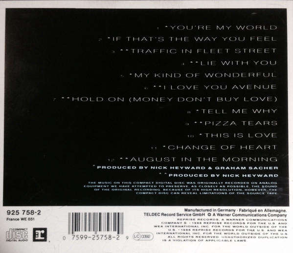 Nick Heyward - I Love You Avenue CD Import