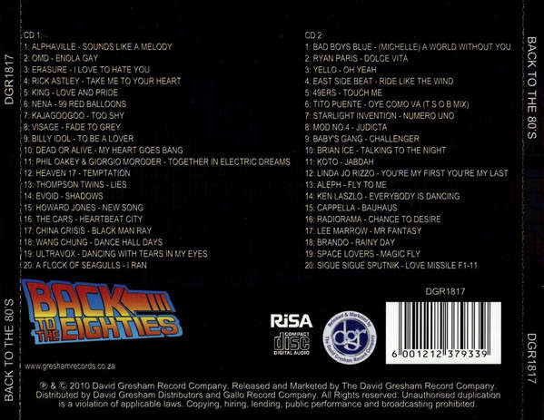 Various - Back To the Eighties 1 Double CD