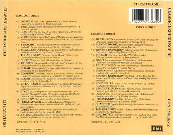Various - Classic Experience II + III Double CDs Set Import Sealed