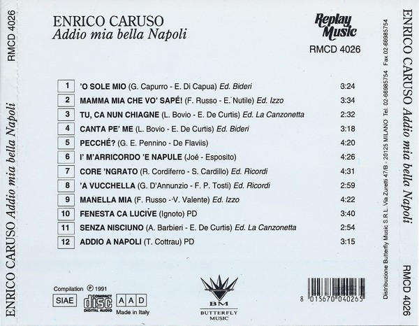 Enrico Caruso - Addio Mia Bella Napoli CD Import