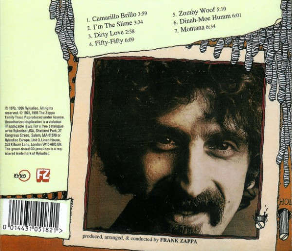 Frank Zappa & Mothers - Over-Nite Sensation CD Import