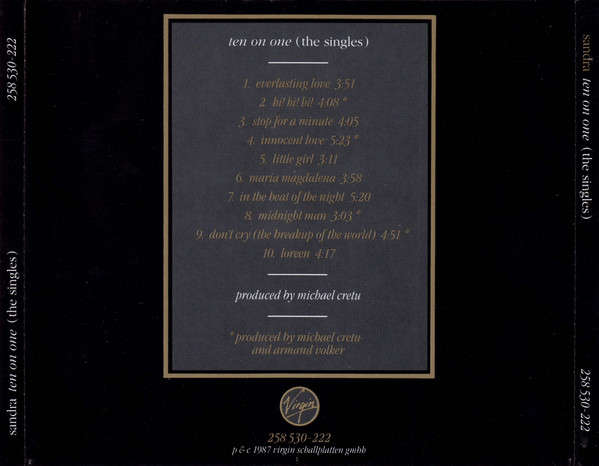 Sandra - Ten On One (The Singles) CD Import