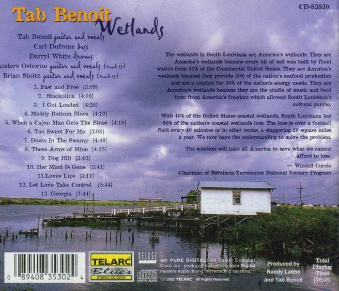 Tab Benoit - Wetlands CD Import