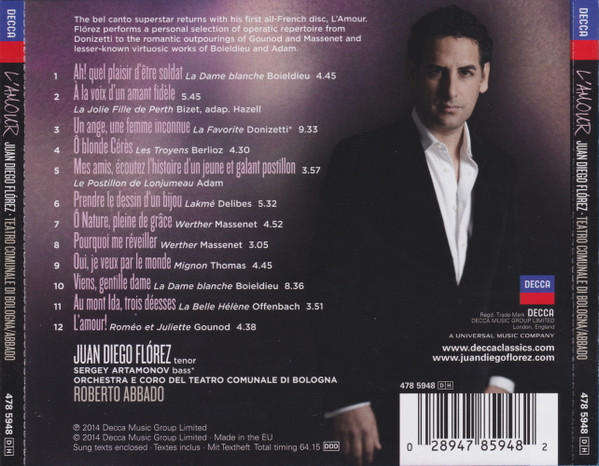 Juan Diego Flórez - L'Amour CD Import Sealed