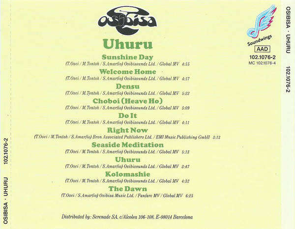 Osibisa - Uhuru CD Import