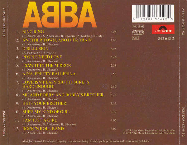 ABBA - Ring Ring CD Import